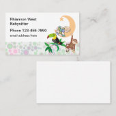 キュートベビシッター動物テーマ 名刺 (正面/裏面)