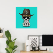 キュートベビーウルフシェリフ ポスター (ホームオフィス)