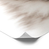 キュートベビーウルフポートレート |正方形1:1 ポスター (角)