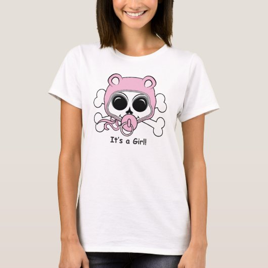 キュートベビーガールスカル Tシャツ (正面)