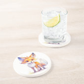 キュートベビーキツネサンドストーンコースター コースター (側面)