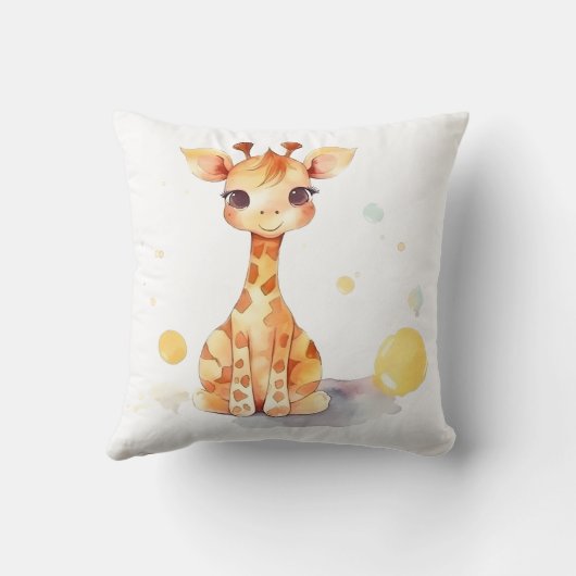 キュートベビーキラフェスクエア装飾用クッション クッション (裏面)