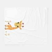 キュートベビーキラフェボホ フリースブランケット (正面(横))