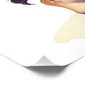 キュートベビーキリンお洒落デザイン ポスター (コーナー)