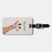 キュートベビーキリン名前をカスタムする ラゲッジタグ (正面横)