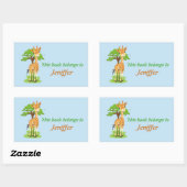 キュートベビーキリン新学期 長方形シール (シート)