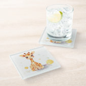 キュートベビーキレーフコースター ガラスコースター (アングル)