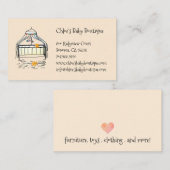 キュートベビークリブベビーブティック 名刺 (正面/裏面)