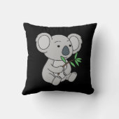 キュートベビーコアラとユーカリ葉 クッション (裏面)