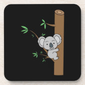 キュートベビーコアラ登山アユーカリプタスツリー コースター (正面)