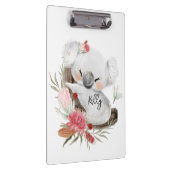 キュートベビーコアラ金ゴールドスペックル名前をカスタムする クリップボード (右)