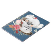 キュートベビーコアラ金ゴールドスペックル名前をカスタムする ノートブック (左側)