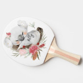 キュートベビーコアラ金ゴールドスペックル名前をカスタムする 卓球ラケット (横)