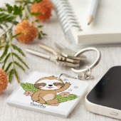 キュートベビースース名前をカスタムする キーホルダー (正面右)