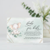 キュートベビーゾウ緑ユーカリリース エンクロージャーカード (スタンド正面)