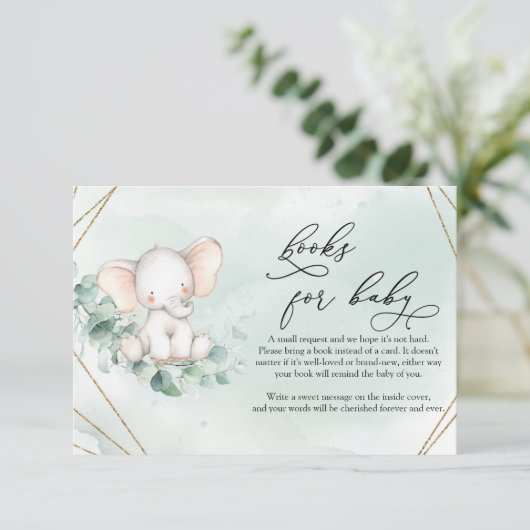 キュートベビーゾウ緑ユーカリリース エンクロージャーカード (スタンド正面)