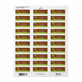 キュートベビータイガー差出人住所ラベ ラベル (フルシート)