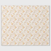 キュートベビーチックパステルファームハウスラッピング紙 ラッピングペーパー (フラット)