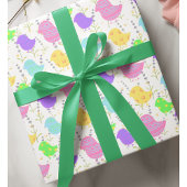 キュートベビーチックラベンダーフィールドパステルカラフルおもしろい ラッピングペーパー