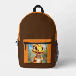 キュートベビーディナソープリントカットソーバッグ プリントバックパック