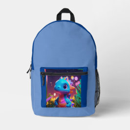 キュートベビーディナソープリントカットソーバッグ プリントバックパック