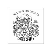 キュートベビーディノ蔵書票 ラバースタンプ (インプリント)