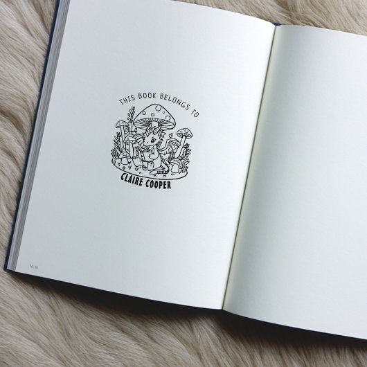 キュートベビーディノ蔵書票 ラバースタンプ