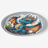 キュートベビードラゴン ペーパープレート (アングル)