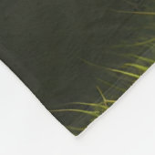 キュートベビーバニーポートレート フリースブランケット (角)