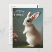 キュートベビーバニーポートレート ポストカード (正面/裏面)