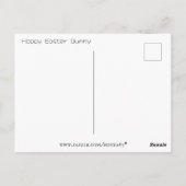 キュートベビーバニーポートレート ポストカード (裏面)
