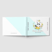 キュートベビーパンダカラフルフローラリース ゲストブック (全面)