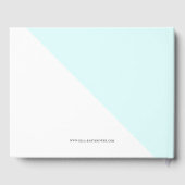 キュートベビーパンダカラフルフローラリース ゲストブック (裏面)