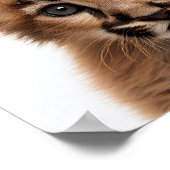 キュートベビープーマポートレート |正方形1:1ポスター ポスター (角)