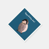 キュートベビーペンギン スタンダードカクテルナプキン (角)