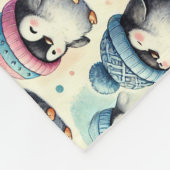 キュートベビーペンギン フリースブランケット (角)