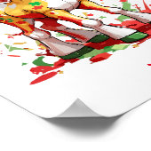 キュートベビーホース名前をカスタムする ポスター (角)