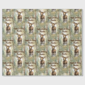 キュートベビームースパーソナライズされた誕生日 ラッピングペーパー (フラット)