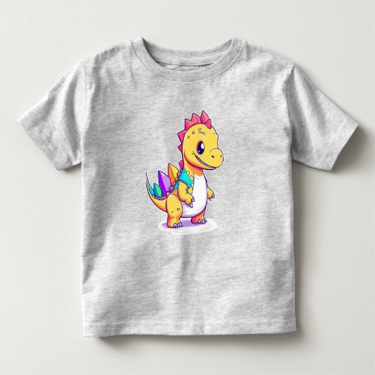 キュートベビー恐竜デザイン トドラーTシャツ (正面)