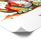 キュートベビー恐竜名前をカスタムする ポスター (角)