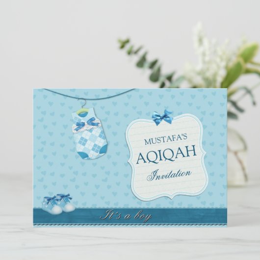 キュートベビー服男の赤ちゃんアキカ 招待状 (スタンド正面)