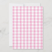 キュートベリーファースト誕生日ウオーターカラーイチゴ 招待状 (裏面)