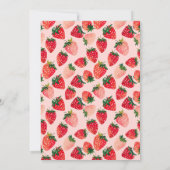 キュートベリーファースト誕生日招待状 招待状 (裏面)