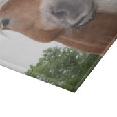 キュートベルギー荷車を引く馬顔動物 カッティングボード (角)