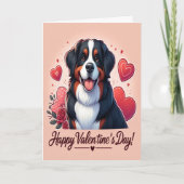 キュートベルネーズマウンテンドッグハッピーバレンタインデー シーズンカード (正面)