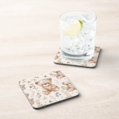 キュートベージュベビーベア コースター (右側)