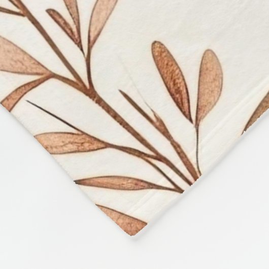 キュートベージュベビーベア フリースブランケット (角)