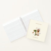 キュートベートーベンポートレートミュージシャンパーソナライズされた ノートブック (内部)