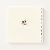 キュートベートーベンポートレートミュージシャンパーソナライズされた ノートブック (裏面)