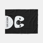 キュートペおもしろいンギン フリースブランケット (正面(横))